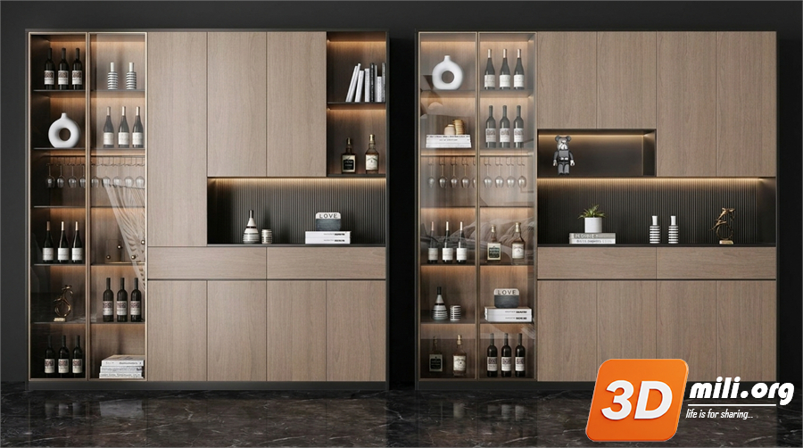 Wine cabinet Skp Files